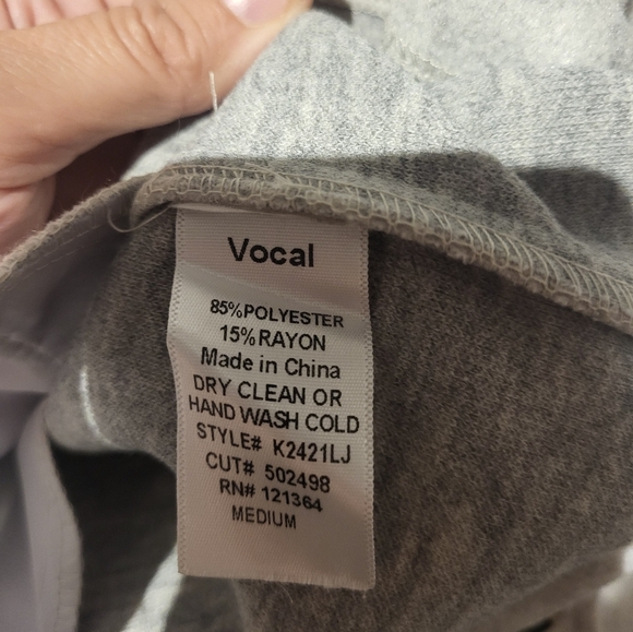 Vocal Light Gray Studded Men's Shirt Jacket - Picture 6 of 7